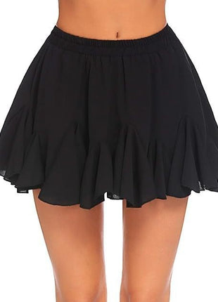 A- Line High Waist Pleated Mini Skirt