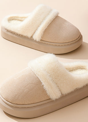 Warm Cotton Slippers – Plush Velvet Comfort for Winter Days