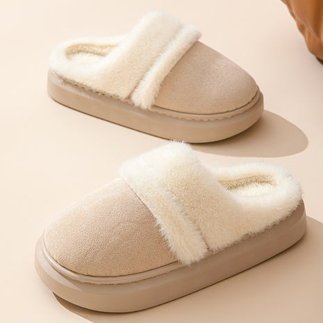 Warm Cotton Slippers – Plush Velvet Comfort for Winter Days