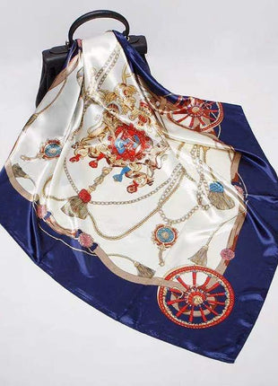 Digital Printed Square Silk Scarf