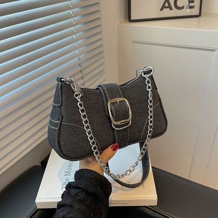 Denim Small Square Shoulder Crossbody Bag