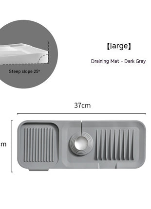 Faucet Silicone Mat Anti-splash with Drain