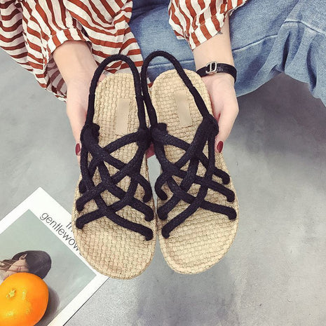 Braided Hemp Rope Sandals