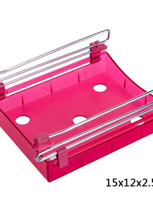 Hanging Plastic Refrigerator Clapboard Storage Rack Kitchen Supplies