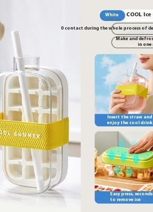 One-Click Moulding Cooling Cup Straw Included