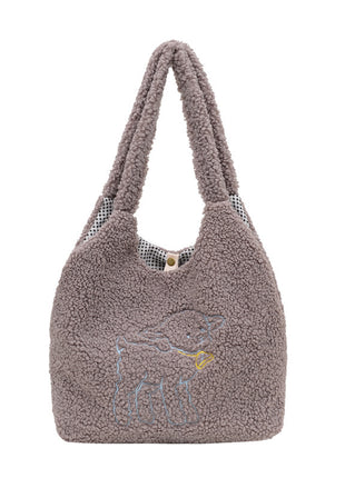 Lamb Winter Double Side Shoulder Bags