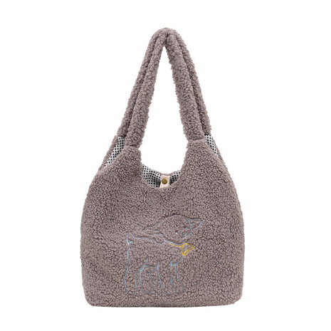 Lamb Winter Double Side Shoulder Bags