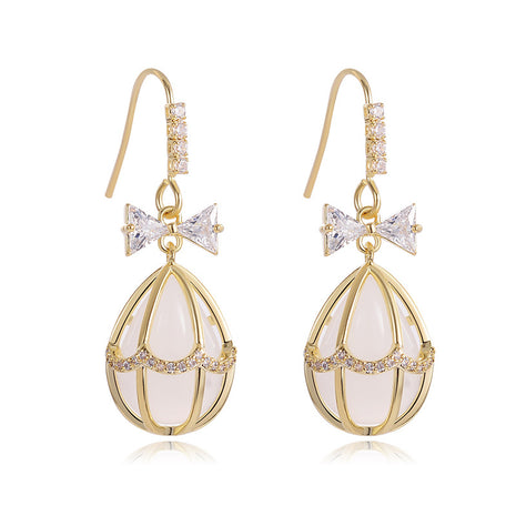 Opal Ballon Stud Earrings