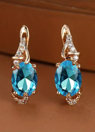 Finely Inlaid Stud Earrings