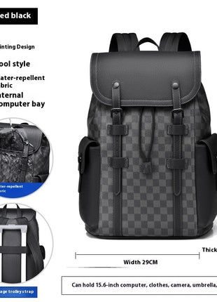 Curved Shoulder Strap New Casual Business Travel Backpack