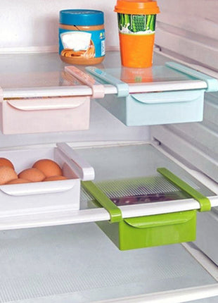 Hanging Plastic Refrigerator Clapboard Storage Rack Kitchen Supplies