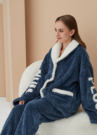 Keep Warm Coral Velvet Pyjamas