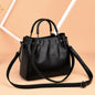 Korean Fashion Soft Leather Retro Bucket Handbag