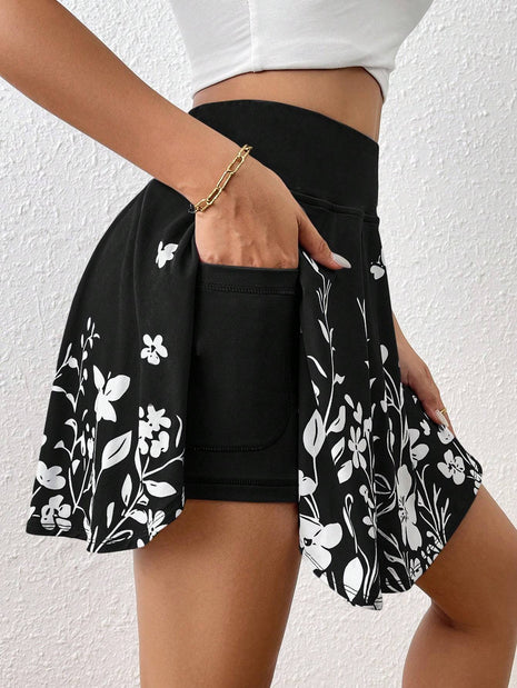 Minimalist Flower with Pockets Shorts