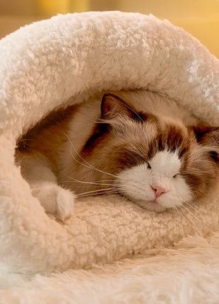 Sleeping Pet Nest Bag Warm Closed Pocket
