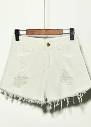 Women's Irregular Denim Shorts