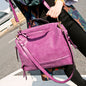 Fashion retro Matte Leather Locomotive Handbags