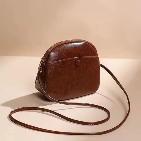 Brown Leather Shoulder Bag