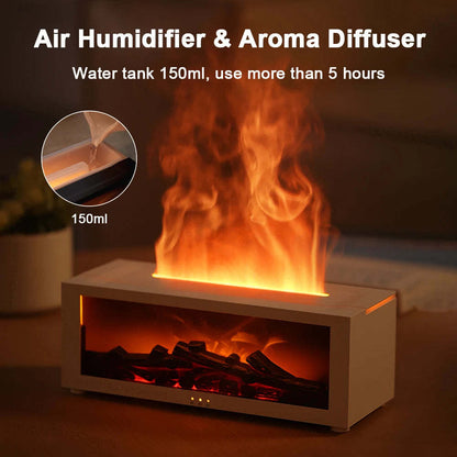 3D Flame Aromatherapy Oil Diffuser with Remote Control