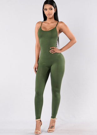 Skinny Backless Sling Jumpsuit