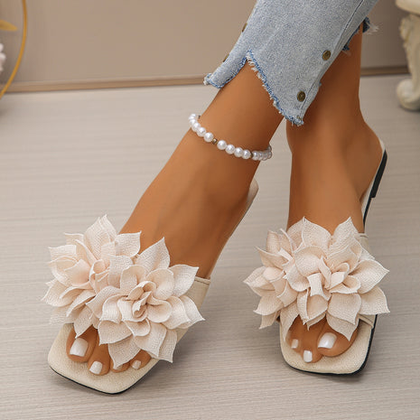 Flower Square Headed Flat