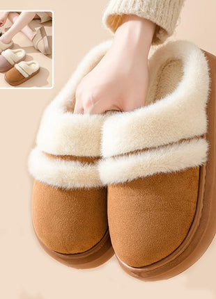Warm Cotton Slippers – Plush Velvet Comfort for Winter Days
