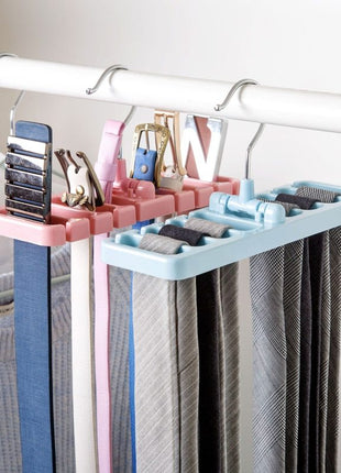 Smart Hanging Tie & Belt Organizer – Tidy Closet, Clear Mind
