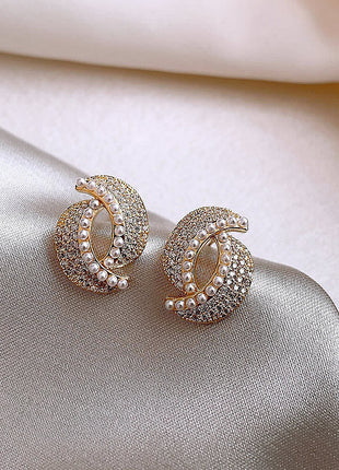 Full Jewelled Stud Earrings