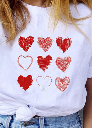 Cute 90s Love Short Sleeve T-shirt