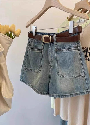 High Waist Denim Shorts