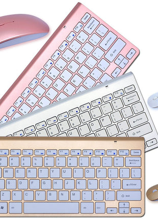 2.4G Wireless Keyboard And Mouse Protable Mini Keyboard Mouse Combo Set For Notebook Laptop Mac Desktop PC Computer Smart TV PS4
