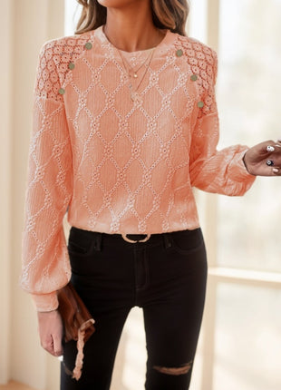 Ladies Casual Long Sleeve Round Neck