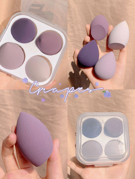Makeup Sponge Egg with Box Set of 4