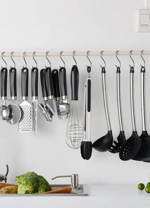 Set of 16 PCS Kitchen stainless steel Silicone with hocks