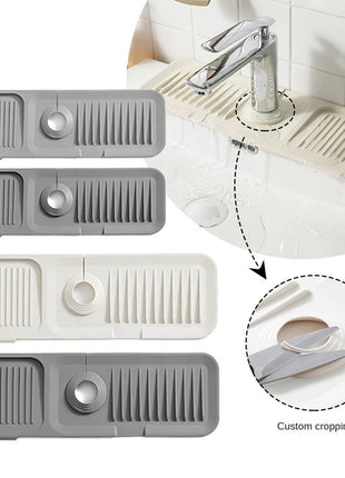Faucet Silicone Mat Anti-splash with Drain