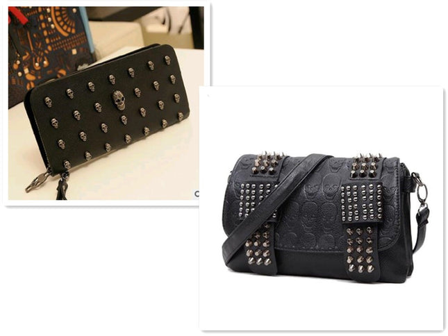 Fashion Black Leather Bags