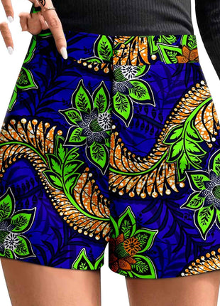 African Duplex Cotton Batik Shorts