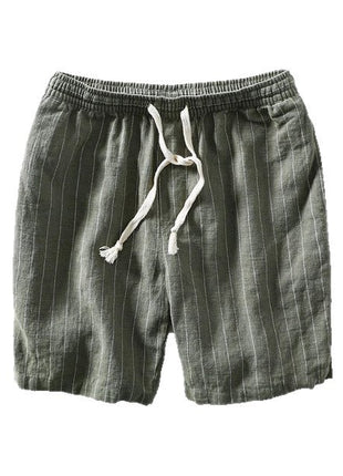 Men's Summer Stripes Pattern Printed Casual Cropped Pants