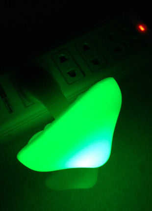 LED Night Light Mushroom Wall Socket Lamp Warm White Light-control Bedroom Light Home Decoration