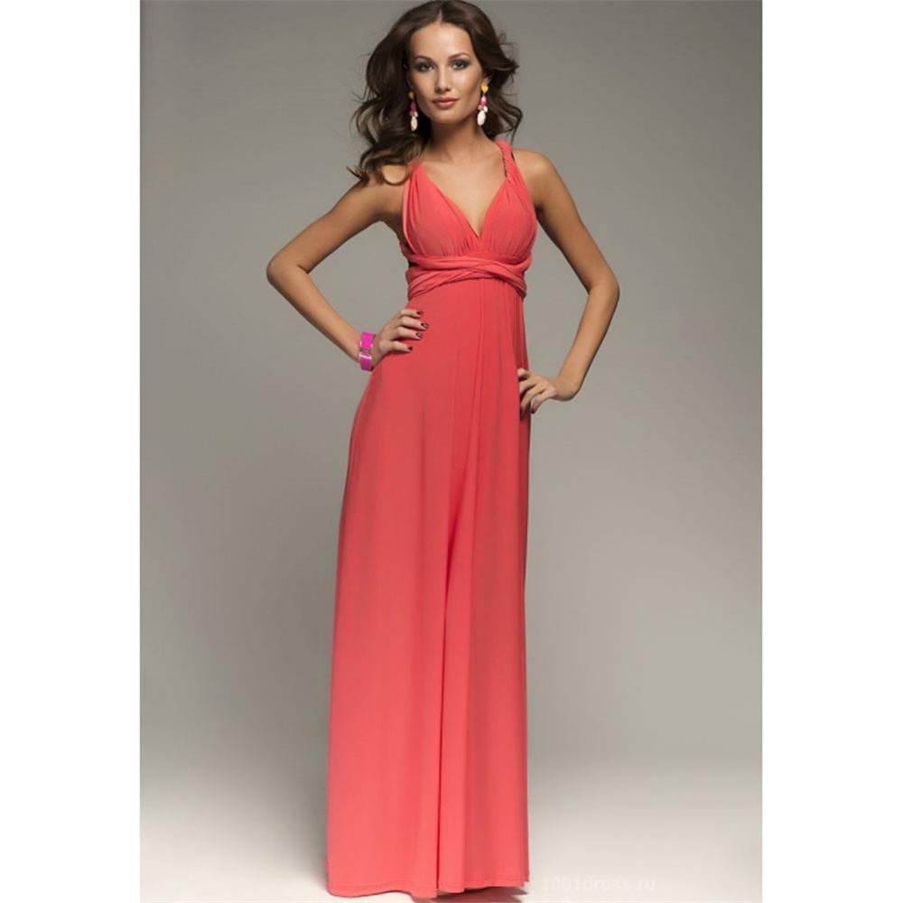 Cross Backless Tied Long Dress