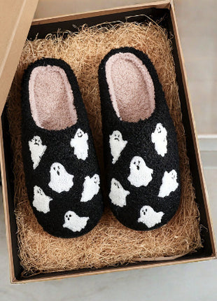 Halloween Ghost Hand Cartoon Thermal Cotton Slippers