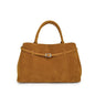 2025 Design Solid Faux Suede Handbag Large Capacity Casual Tote Bags