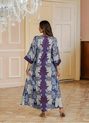 Elegant Floral Long Sleeve Dress