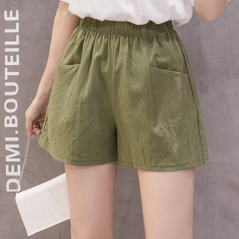 Korean Style High Waist Loose Shorts