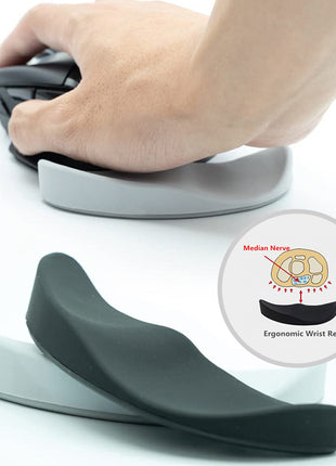 Ergonomic Mouse Wrist Rest Silicone Gel Non-Slip Streamline Support