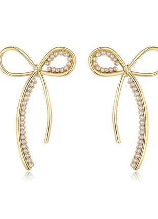 Inlaid Pearl Ear Hook Earrings