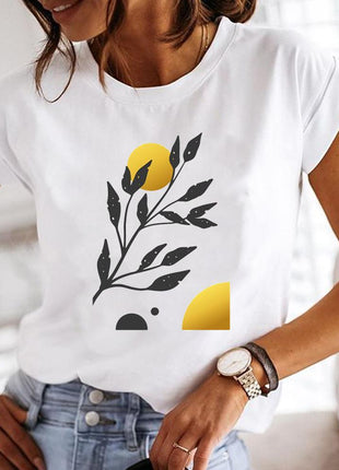 Crew Neck Casual Printed T-shirt