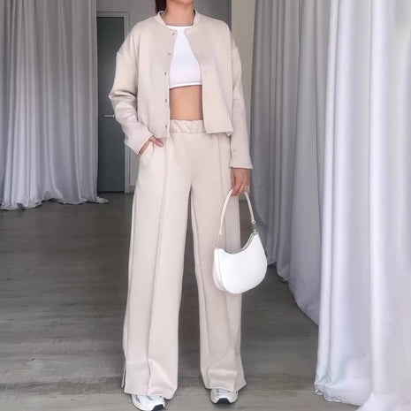 Niche Fashion Button Loose Outfit 2 Piece Set