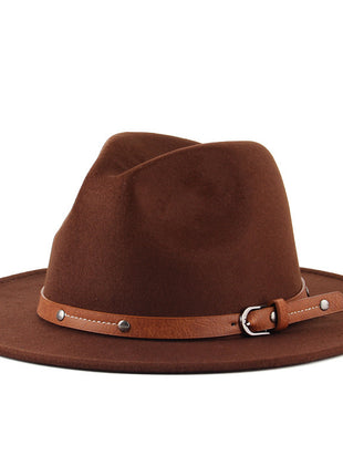 Flat Woolen Top Jazz Hat