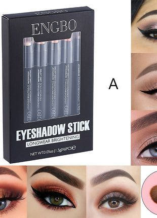 ENGBO Double-headed Eyeshadow Stick with Brush